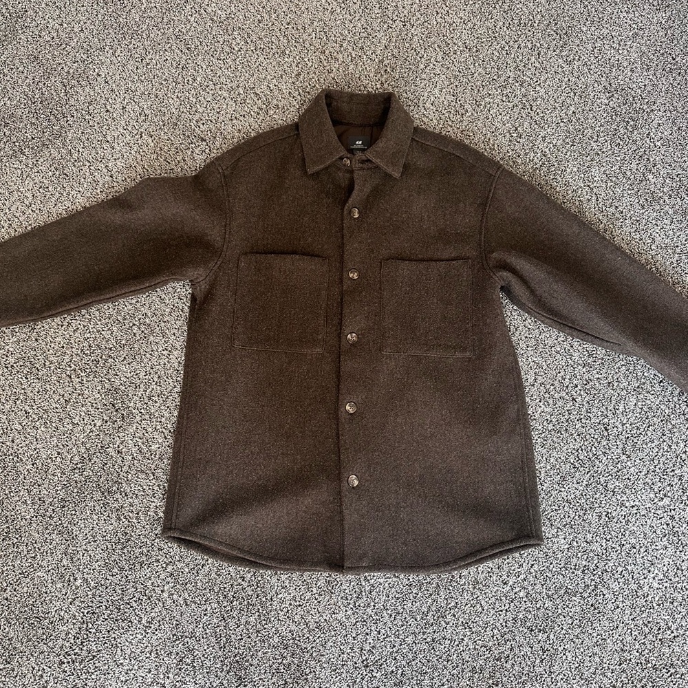 H&M Brown Shirt Jacket